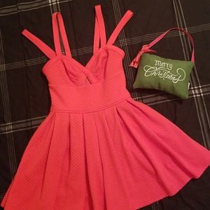 Red Material Girl Romper 💋